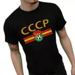 Bewild CCCP USSR Soviet Union Vintage Shield International Mens T-Shirt Nationality & Ethnic