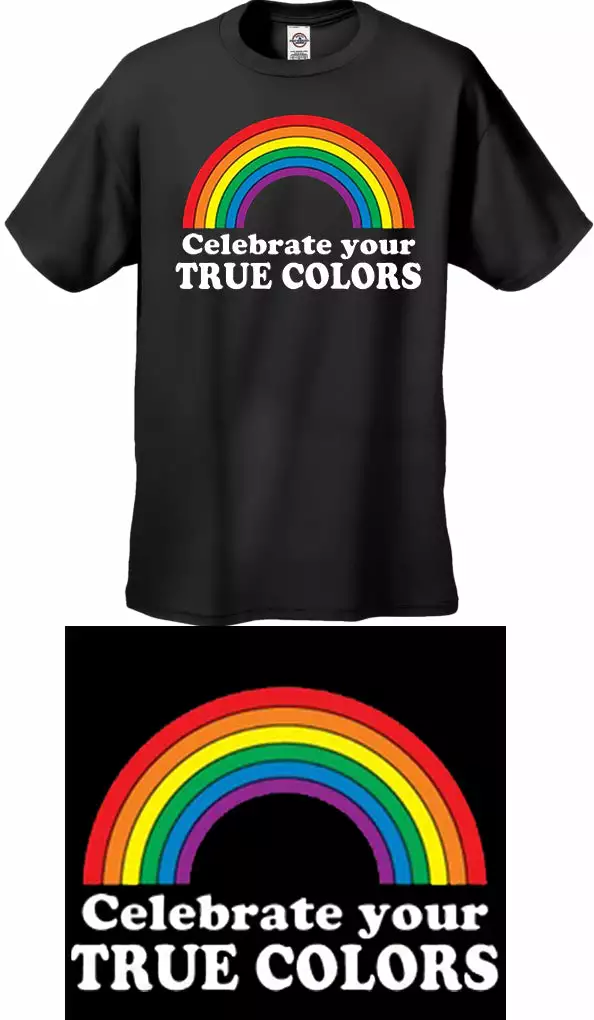 Bewild Celebrate Your True Colors Men's T-Shirt 3 Bewild Celebrate Your True Colors Men's T-Shirt