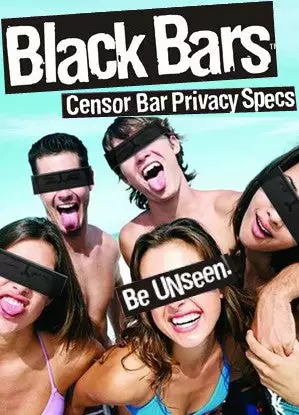 Bewild Censored! Black Bar Sunglasses 3 Bewild Censored! Black Bar Sunglasses