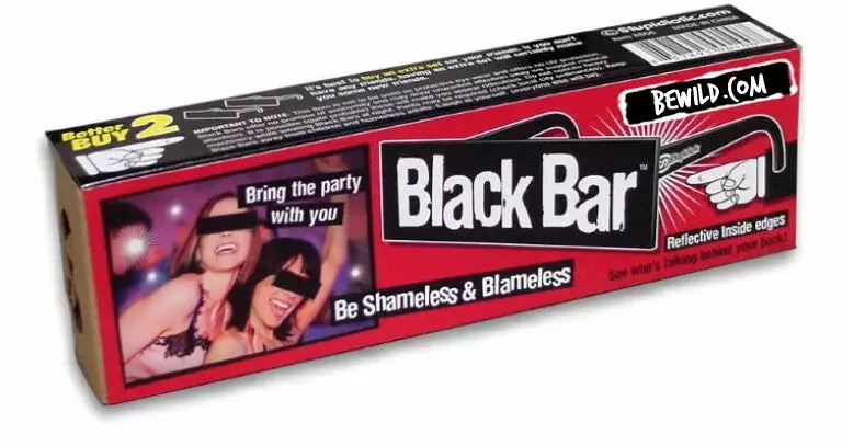 Bewild Censored! Black Bar Sunglasses 5 Bewild Censored! Black Bar Sunglasses