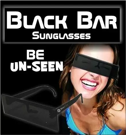 Bewild Censored! Black Bar Sunglasses 11 Bewild Censored! Black Bar Sunglasses