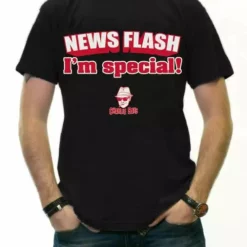 Bewild Famous Quotes And Sayings Charlie Says - News Flash I'm Special! T-Shirt