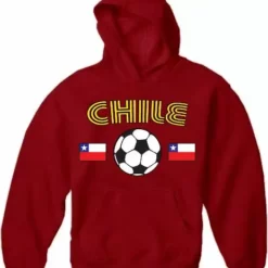 Bewild Nationality & Ethnic Chile International Soccer Hoodie