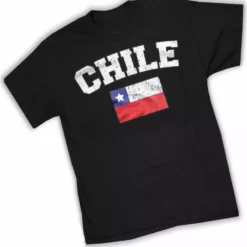 Bewild Chile Vintage Flag International Mens T-Shirt Nationality & Ethnic