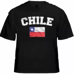 Bewild Chile Vintage Flag International Mens T-Shirt Nationality & Ethnic