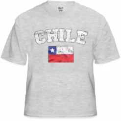 Bewild Chile Vintage Flag International Mens T-Shirt Nationality & Ethnic