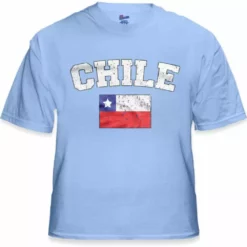 Bewild Chile Vintage Flag International Mens T-Shirt Nationality & Ethnic