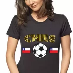 Bewild Chile World Cup Soccer Girls T-Shirt Nationality & Ethnic