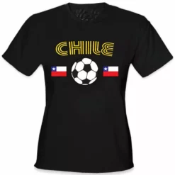 Bewild Chile World Cup Soccer Girls T-Shirt Nationality & Ethnic