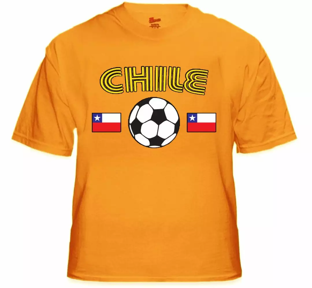 Bewild Nationality & Ethnic Chile World Cup Soccer T-Shirt 10 Bewild Nationality & Ethnic Chile World Cup Soccer T-Shirt