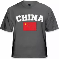 Bewild China Vintage Flag International Mens T-Shirt Nationality & Ethnic