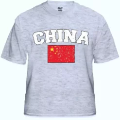 Bewild China Vintage Flag International Mens T-Shirt Nationality & Ethnic