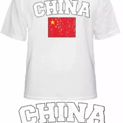 Bewild China Vintage Flag International Mens T-Shirt Nationality & Ethnic