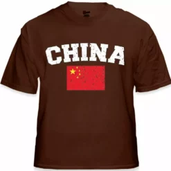 Bewild China Vintage Flag International Mens T-Shirt Nationality & Ethnic