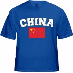 Bewild China Vintage Flag International Mens T-Shirt Nationality & Ethnic