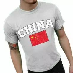 Bewild China Vintage Flag International Mens T-Shirt Nationality & Ethnic