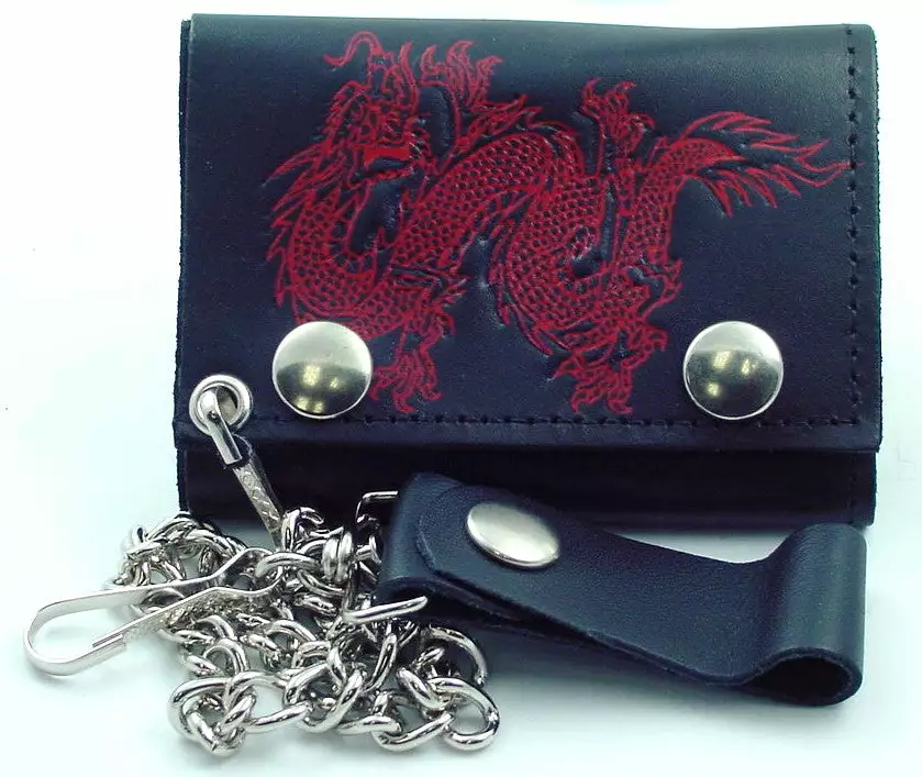 Bewild Chinese Dragon Genuine Leather Chain Wallet Wallets & Chains 3 Bewild Chinese Dragon Genuine Leather Chain Wallet Wallets & Chains