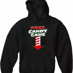 Bewild Christmas Hoodies - Free Candy Cane Men's Hoodie Holiday Prints