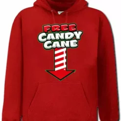 Bewild Christmas Hoodies - Free Candy Cane Men's Hoodie Holiday Prints