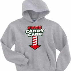 Bewild Christmas Hoodies - Free Candy Cane Men's Hoodie Holiday Prints