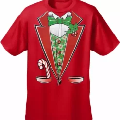 Bewild Christmas Tuxedo Men's T-Shirt Holiday Prints