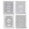 Bewild Chrome Cigarette Case With Pot Leaf Pattern For Regular Size Cigarettes
