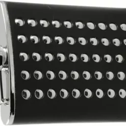 Bewild Chrome Studded Leather Wrap Hip Flask