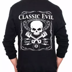 Bewild Classic Evil Biker Adult Crewneck