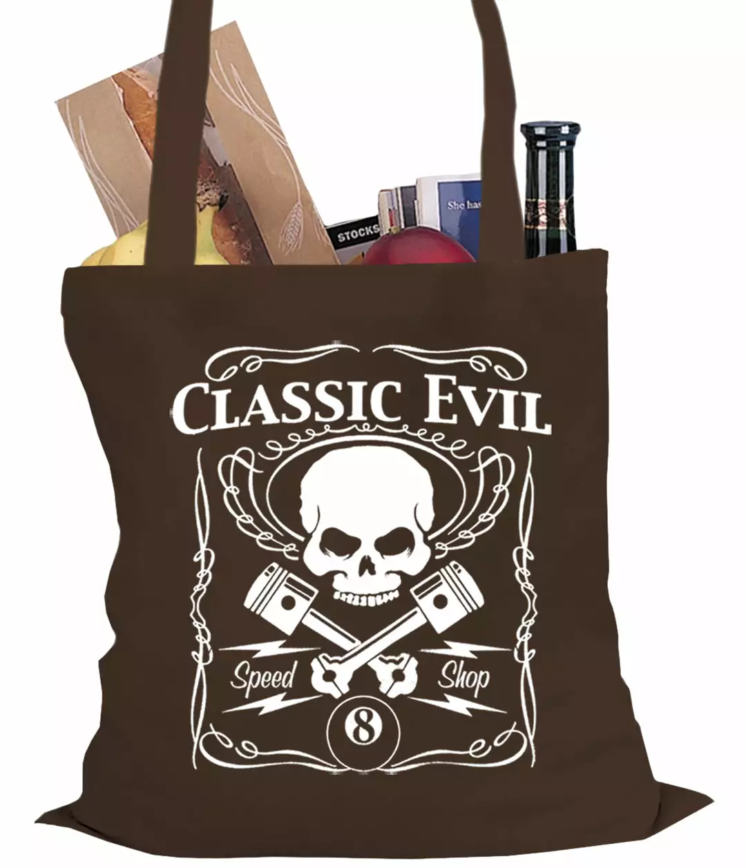 Bewild Classic Evil Biker Tote Bag Biker Style 5 Bewild Classic Evil Biker Tote Bag Biker Style