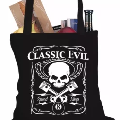 Bewild Classic Evil Biker Tote Bag Biker Style