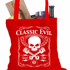 Bewild Classic Evil Biker Tote Bag Biker Style 17 Bewild Classic Evil Biker Tote Bag Biker Style