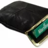 Bewild Classic Leather Cigarette Purse With Lighter Holder (Black) (For Regulars And 100's)