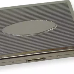 Bewild Classic Silver Cigarette Case (For Regular Size & 100's) Cigarette Cases