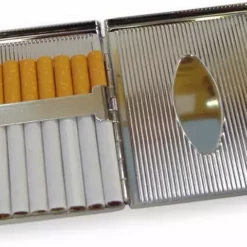 Bewild Classic Silver Cigarette Case (For Regular Size & 100's) Cigarette Cases