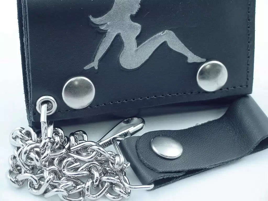 Bewild Classic Trucker Babe Genuine Leather Chain Wallet Wallets & Chains 4 Bewild Classic Trucker Babe Genuine Leather Chain Wallet Wallets & Chains