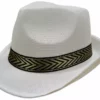 Bewild Classic White Mesh Fedora Hat Buckets & Fedoras