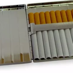 Bewild Classy Chrome Cigarette Case (For Regular Size & 100's) Cigarette Cases
