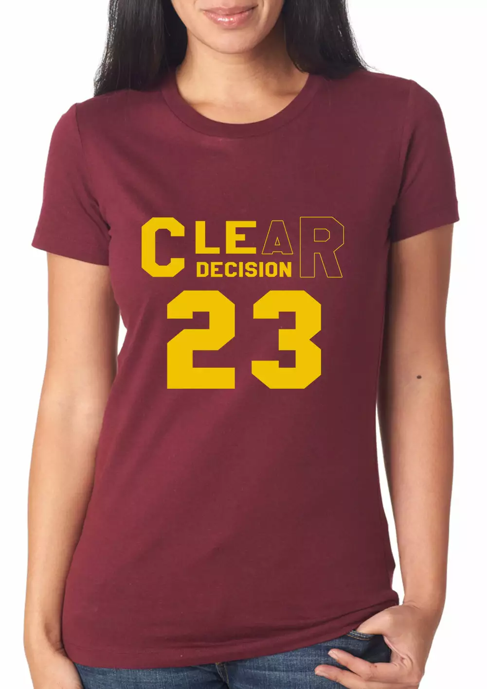 Bewild Sport Inspiration CLEar Decision #23 Lebron Cleveland Girl's T-Shirt 4 Bewild Sport Inspiration CLEar Decision #23 Lebron Cleveland Girl's T-Shirt
