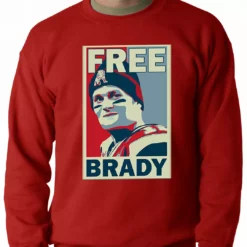 Bewild Color Free Brady Deflategate Football Adult Crewneck