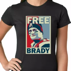 Bewild Sport Inspiration Color Free Brady Deflategate Football Ladies T-shirt