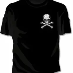 Bewild Corner Skull And Crossbones Girls T-Shirt Cool Funny & Offensive