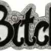 Bewild Couture Rhinestone Bitch Belt Buckle With FREE Leather Belt Belt Buckles