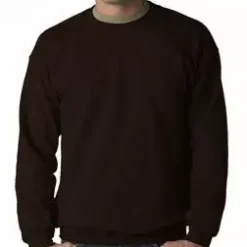 Bewild Blank & Comfy Crew Neck Sweatshirts For Men & Women - Crewneck Sweatshirt (Chocolate Brown)