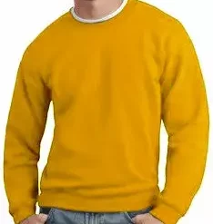 Bewild Crew Neck Sweatshirts For Men & Women - Crewneck Sweatshirt (Gold) Blank & Comfy