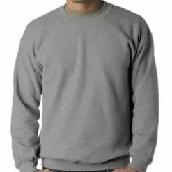 Bewild Crew Neck Sweatshirts For Men & Women (Heather Grey) Blank & Comfy