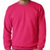 Bewild Crew Neck Sweatshirts For Men & Women - Crewneck Sweatshirt (Heliconia Pink)
