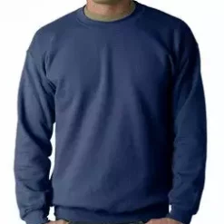 Bewild Crew Neck Sweatshirts For Men & Women - Crewneck Sweatshirt (Indigo Blue) Blank & Comfy