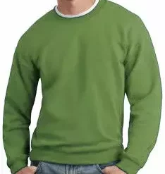 Bewild Crew Neck Sweatshirts For Men & Women - Crewneck Sweatshirt (Kiwi Green) Blank & Comfy