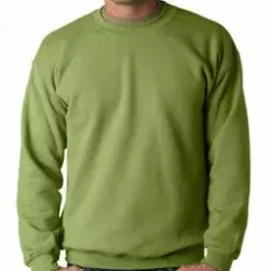 Bewild Crew Neck Sweatshirts For Men & Women - Crewneck Sweatshirt (Kiwi Green) Blank & Comfy