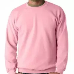 Bewild Crew Neck Sweatshirts For Men & Women - Crewneck Sweatshirt (Light Pink) Blank & Comfy